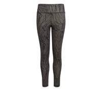 adidas Girls OPT Aeroready Sport Icon 7/8 Leggings - Grey/Animal Print / 14/15YR