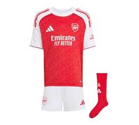 adidas Kids Arsenal Home Mini Kit 2025 2026 Infants Red/White 2-3 Years