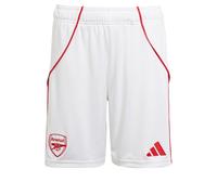 adidas Kids Arsenal Home Shorts 2025 2026 Juniors White/red 7-8 Years