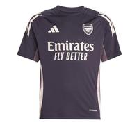 adidas Kids Arsenal Training Shirt 2024 2025 Juniors Aurora Black 11-12 Years