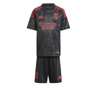 adidas Kids Benfica Away Minikit 24 25 Infants Short Sleeve Black 4-5 Years