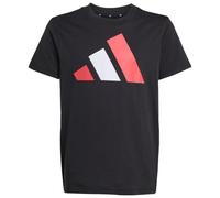 adidas Unisex Kids Essentials Big Logo T-Shirt, Black/Pure Ruby/White, 13-14 Years