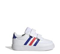 adidas Unisex Baby Breaknet Lifestyle Court Two-Strap Hook-and-Loop Shoes, Cloud white/lucid blue/bright red, 7 UK Child