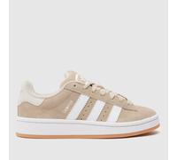 adidas Kids Campus 00S Trainers in White & Beige, Suede, Size: 3 UK 3