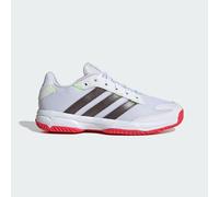 adidas Stabil Junior Indoor Shoes Sports, Cloud White/Aurora Met. / Semi Lucid Red, 5 UK Child