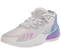 adidas Kids' Donovan Mitchell Issue 4 Basketball Shoe, Dash Grey/Bliss Lilac/Grey, 5.5 Big Kid
