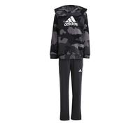 Adidas Kids Essentials Allover Print Hoodie & Jogger Set Colour: Camo, Size: 5-6 years