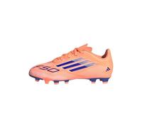 adidas Kids F50 Club Childrens Firm Ground Football Boots Orange/Blue 2 UK Child