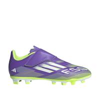 adidas F50 Club Velcro Firm Multi Ground Football Boots Kids, Purple Rush/FTWR White/Lucid Lemon, 5.5 UK Child