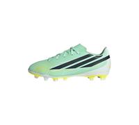 adidas Kids' F50 Hyperfast Club Firm Ground Shoe, Pulse Mint/Night Navy/Solar Lemon, 6 Big Kid