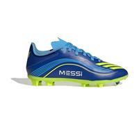 adidas Kids F50 League Childrens Firm Ground Football Boots Blue/Yellow 1 UK Child