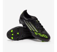 adidas F50 League Firm Multi Ground Football Boots Kids, Core Black/Iron Metallic/Lucid Lemon, 4.5 UK Child