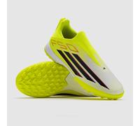 adidas Unisex Kids F50 League Laceless Turf Football Shoes Kids, Team Solar Yellow 2/core Black/Lucid red, 1 UK
