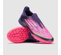 adidas F50 LEAGUE Laceless Turf Football Boots Kids, Textile Upper, Purple