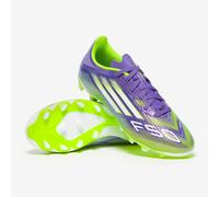 adidas Unisex Kids F50 League Multi Ground Football Boots Kids, Purple Rush/FTWR White/Lucid Lemon, 4 UK