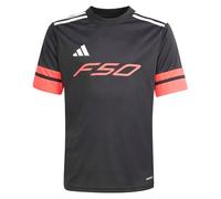 adidas Unisex Kids F50 Jersey Short Sleeve Kids, Black/Lucid red/White, 13-14 Years