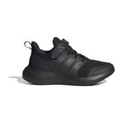 Adidas Kids FortaRun 2.0 Cloudfoam Elastic Lace Top Strap Shoes Size: UK 2.5, Colour: Black
