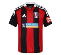 adidas Kids Fulham Away Shirt 2024 2025 Juniors Red/Black 11-12 Years