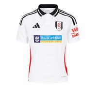 adidas Kids Fulham Home Football Shirt 2024 2025 Juniors White 13-14 Years