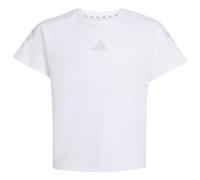 adidas Girl's Future Icons 3 Stripes Shirt, White/Grey one, 13-14 Years