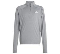 adidas - Kid's Goto PZ 1/4 Zip Longsleeve Tee - Longsleeve size 128, grey