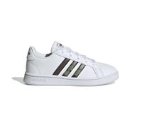 Adidas Kids Grand Court Camouflage Shoes Colour: White, Size: 4.5 UK
