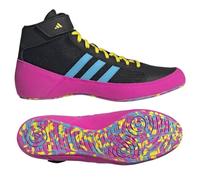 Adidas Kids Havoc Wrestling Boots Black Pink Cyan Boxing Gym Trainer Shoes