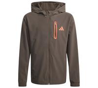 adidas - Kid's Hooded Tech Woven Jacke - Training jacket size 176, brown