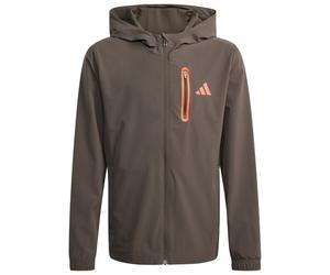 adidas - Kid's Hooded Tech Woven Jacke - Training jacket size 176, brown