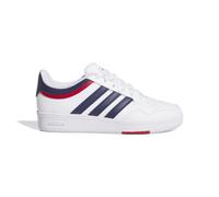 adidas Unisex Kids Hoops 4.0 Shoes, FTWR White/Dark Blue/Team Power red 2, 4 UK