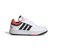 Adidas Kids Hoops Lifestyle Basketball Hook-and-Loop Shoes Size: UK 2, Colour: White