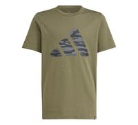 adidas Unisex Kids CAMO Graphic Tshirt, Olive strata, 7-8 Years