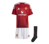 adidas Kids Manchester United Home Minikit 2024 2025 Infants Red 2-3 Years