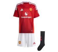 adidas Kids Manchester United Home Minikit 2024 2025 Infants Red 5-6 Years