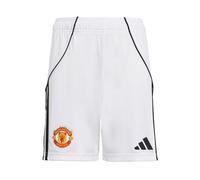 adidas Kids Manchester United Home Shorts 2025 2026 Juniors White 11-12 Years