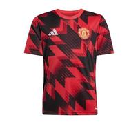 adidas Kids Manchester United Pre Match Shirt 2025 2026 Red 9-10 Years