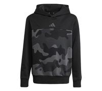 Adidas Kids Seasonal Essentials Camo Fleece Hoodie Colour: Black, Size: 13-14 years