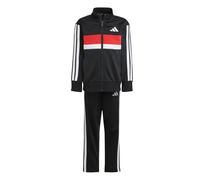 Adidas Kids Seasonal Essentials Tiberio 3-Stripes Tricot Track Suit Colour: Black, Size: 7-8 years