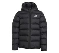 Adidas Kids Synthetic Down Jacket Colour: Black, Size: 7-8 years
