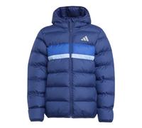 Adidas Kids Synthetic Down Jacket Colour: Dark Blue, Size: 9-10 years