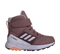adidas Unisex Kids Terrex Trailmaker High Cold.RDY Hiking Shoes, Burgundy/Silver Dawn/Amber Tint, 4.5 UK