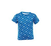 adidas Kids Trefoil monogram T-shirt - Blue 8 yrs