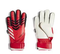 adidas Kids Unisex Accessories Predator Match Fingersave Goalkeeper Gloves Juniors in Red/Black - Size UK 3
