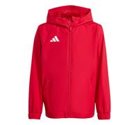 adidas Kids Unisex Boys / Girls Entrada 26 All Weather Rain Jacket Coat - Red - Size 7-8Y