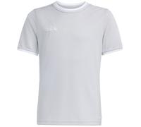 adidas Kids Unisex Entrada 26 T Shirt Football Jersey in Light Grey - Size 13-14Y