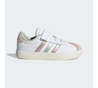 adidas Unisex Kids VL Court Shoes, FTWR White/Linen Green met./Sandy Pink met., 10 UK Child