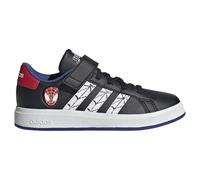 adidas Kids X Marvels Spider Man Grand Court Shoes Childrens Black/White/Blue 2 UK Child