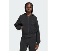 adidas KIT SMALL LOGO FULL ZIP HOODIE, Grey, Size Xs, Women Grey