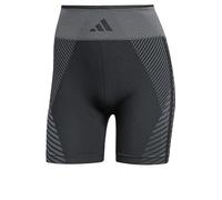 adidas Womens Training Knit 5inch Bike Shorts, Black/Grey Six, Size S, Women Black/Grey Six