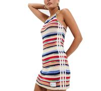 adidas KSENIASCHNAIDER Knitted Dress RRP £100 Crochet 3-Stripes Originals Womens